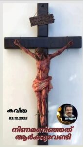 നിണമണിഞ്ഞതാർക്കുവേണ്ടി ?