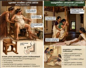 യൂറോപ്പിലെ പ്രസവ കസേരകളും കേരളത്തിന്റെ പ്രസവ കയറുകളും…….